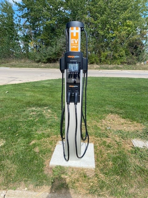 New EV Charging Station at the Shops of Green - CAM Inc